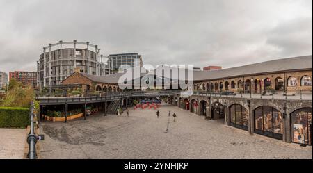 Réaménagement dans la région de Kings Cross à Londres, Royaume-Uni Banque D'Images