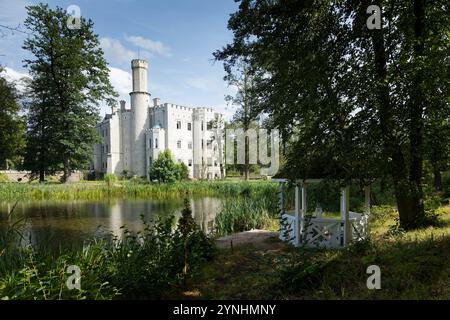 Schoss Fischbach, château de Karpniki, Jelenia Gora, Hirschberger Tal, basse-Silésie, Pologne Banque D'Images