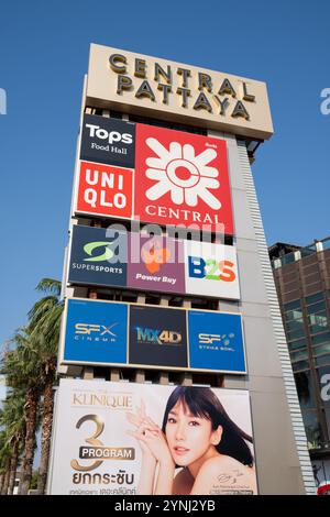 Centre commercial central à Pattaya Thaïlande Banque D'Images