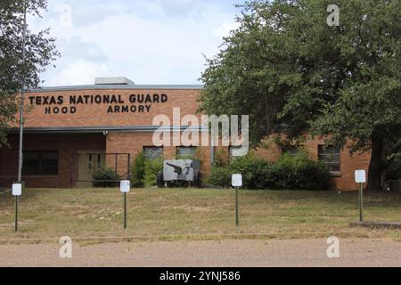 Tyler, TX - 28 août 2024 : arsenal abandonné de la Garde nationale du Texas situé à Tyler Texas Banque D'Images