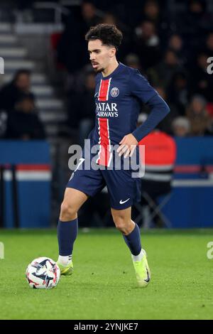 Paris, France. 22 novembre 2024. Vitinha du PSG lors du match de Ligue 1 entre le Paris Saint-Germain (PSG) et le Toulouse FC (TFC) le 22 novembre 2024 au stade Parc des Princes à Paris, France - photo Jean Catuffe/DPPI crédit : DPPI Media/Alamy Live News Banque D'Images