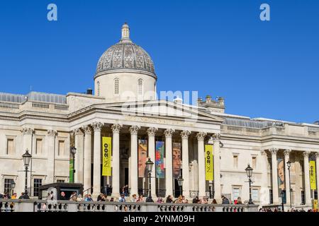 The National Gallery, Trafalgar Square, Londres, Royaume-Uni. 19 octobre 2024 Banque D'Images