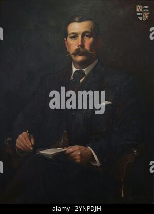 Portrait d'Arthur Conan Doyle par Sidney Paget. Circa 1890 Banque D'Images