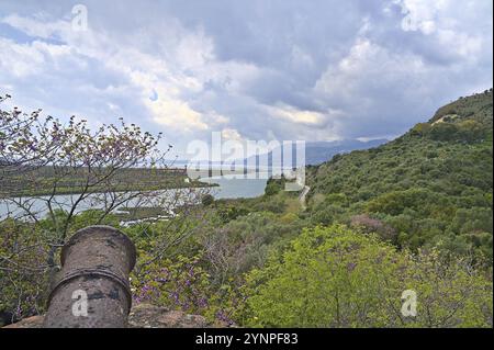Impressions des ruines de la ville de Butrint en Albanie au sud de Saranda Banque D'Images