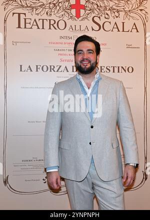 Milan, Italie la Forza del destino à la Scala opéra programme inaugural saison Prima diffusa ithe photo:Brian Jagde Banque D'Images