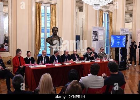 Milan, Italie la Forza del destino à la Scala programme inaugural de la saison Prima diffusa ithe photo::Conférence de présentation institutionnelle Banque D'Images