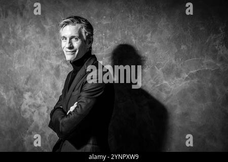 Bruxelles, Belgique. 26 novembre 2024. Guillaume Boutin, CEO de Proximus, pose pour le photographe lors d’une session de la commission parlementaire pour la mobilité et les entreprises publiques, au parlement fédéral, à Bruxelles, mardi 26 novembre 2024. BELGA PHOTO HATIM KAGHAT crédit : Belga News Agency/Alamy Live News Banque D'Images