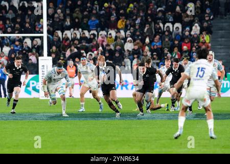 Mark Tele'a de Nouvelle-Zélande vu en action lors du match test match des Autumn Nations Series entre la Nouvelle-Zélande et l'Italie au stade Allianz. Scores finaux : Italie 11-29 Nouvelle-Zélande. Banque D'Images