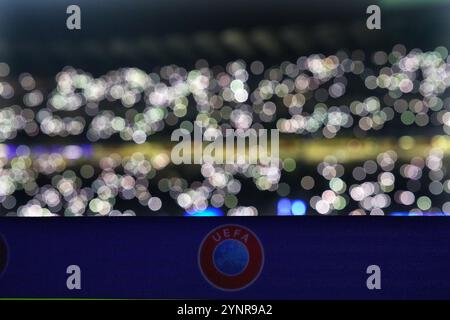 Milan, Italie. 06 novembre 2024. Lumières avant le match de football de l'UEFA Champions League entre l'Inter et Leipzig au stade San Siro de Milan, au nord de l'Italie - mardi 26 novembre 2024. Sport - Soccer . (Photo de Spada/LaPresse) crédit : LaPresse/Alamy Live News Banque D'Images