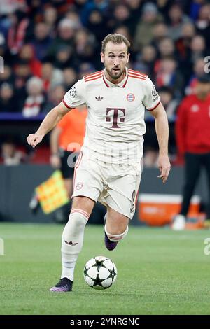 Muenchen, Deutschland. 26 novembre 2024. Bild v.l. : Harry Kane (FC Bayern Muenchen, 9 ans), 26.11.2024, Fussball, UEFA Champions League, Bayern Muenchen - Paris constitué Germain, GER, Muenchen, Allianz Arena, DFL LA RÉGLEMENTATION INTERDIT TOUTE UTILISATION DE PHOTOGRAPHIES COMME SÉQUENCES D'IMAGES ET/OU QUASI-VIDÉO. Crédit : dpa/Alamy Live News Banque D'Images