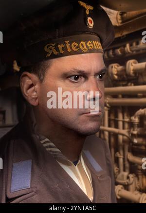 Portrait d'un marin en uniforme d'époque de la seconde Guerre mondiale Banque D'Images