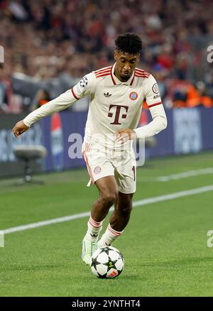 Muenchen, Ger. 26 novembre 2024. Bild v.l. : Kingsley Coman (FC Bayern Muenchen, 11), 26.11.2024, Fussball, UEFA Champions League, Bayern Muenchen - Paris constitué Germain, GER, Muenchen, Allianz Arena, DFL LA RÉGLEMENTATION INTERDIT TOUTE UTILISATION DE PHOTOGRAPHIES COMME SÉQUENCES D'IMAGES ET/OU QUASI-VIDÉO. Crédit : HMB Media/Alamy Live News Banque D'Images