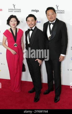 New York. 25 novembre 2024. NEW YORK, NEW YORK - NOVEMBRE 25 : des célébrités assistent à la 52e cérémonie des International Emmy Awards au Hilton de New York le 25 novembre 2024, à New York. La soirée a célébré le talent mondial et l'excellence de la télévision, attirant des stars du monde entier. (Crédit : Giada Papini Rampelotto/EuropaNewswire)./dpa/Alamy Live News Banque D'Images