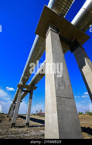 Équipement de pipeline industriel de l'usine Banque D'Images