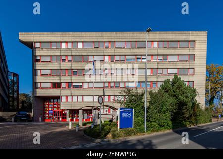 Siège de l'Organisation internationale pour les migrations (OIM), l'agence intergouvernementale des Nations Unies spécialisée dans les migrations Banque D'Images