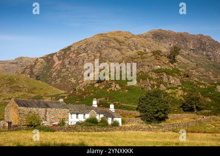 Royaume-Uni, Angleterre, Cumbria, Langdale, Fell Foot Farm au fond de Wrynose Pass Banque D'Images