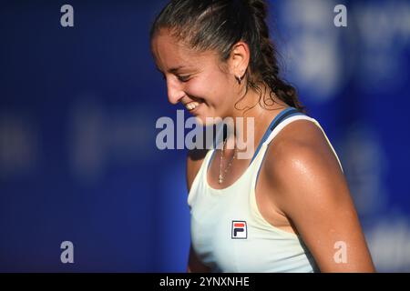 Buenos Aires (26 novembre 2024). Jazmin Ortenzi (Argentine) joue au WTA 125 Argentina Open 2024. Crédit : Mariano Garcia/Alamy Live News Banque D'Images