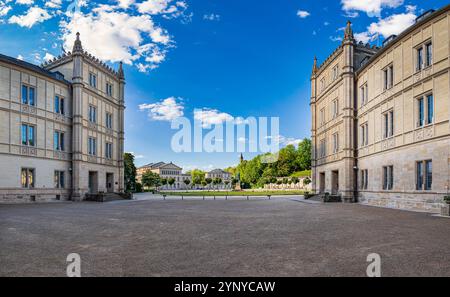 COBURG, BAVIÈRE, ALLEMAGNE - VERS MAI 2024 : le palais d'Ehrenburg de la ville de Coburg en Bavière, Allemagne. Banque D'Images