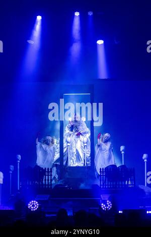 Madison, États-Unis. 26 novembre 2024. Maria Brink de In This moment au Sylvee le 26 novembre 2024, à Madison, Wisconsin (photo de Daniel DeSlover/Sipa USA) crédit : Sipa USA/Alamy Live News Banque D'Images