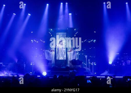 Madison, États-Unis. 26 novembre 2024. Maria Brink de In This moment au Sylvee le 26 novembre 2024, à Madison, Wisconsin (photo de Daniel DeSlover/Sipa USA) crédit : Sipa USA/Alamy Live News Banque D'Images