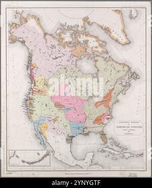 Stocks linguistiques des Indiens d'Amérique au nord du Mexique. 1891 Banque D'Images