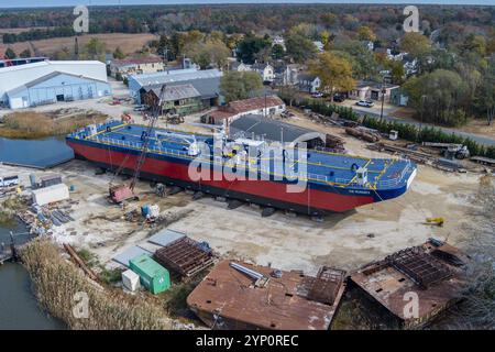 Petit chantier naval, New Jersey USA Banque D'Images