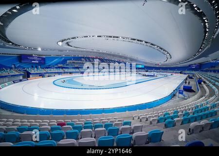 Pékin, Chine. 28 novembre 2024. PÉKIN, CHINE - NOVEMBRE 28 : ovale national de patinage de vitesse le 28 novembre 2024 à Pékin, Chine (photo par Andre Weening/Orange Pictures) crédit : Orange pics BV/Alamy Live News Banque D'Images