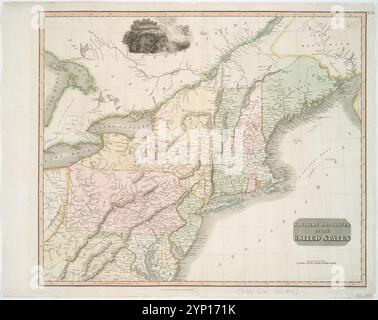 Provinces du Nord des États-Unis 1817 Banque D'Images