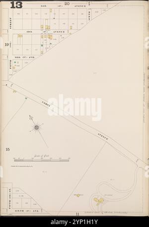 Bronx, V. B, planche no 13 [carte bornée par 14th Ave., 6th Ave., 5th Ave.] 1897 Banque D'Images