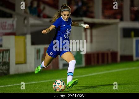 Ebbsfleet, Royaume-Uni. 10 août 2022. Tatiana Flores pendant Ebbsfleet United vs Chelsea Academy dans un amical de pré-saison. Banque D'Images