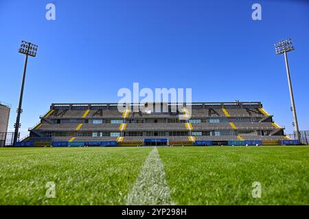 Antalya, Turquie. 28 novembre 2024. Illustration photo du stade lors de la séance d'entraînement MD-1 de la Journée, 1 jour avant un match entre les équipes nationales d'Ukraine et de Belgique, a appelé les Red Flames lors du deuxième play-off de la compétition des qualifications européennes féminines de l'UEFA 2023-24, le jeudi 28 novembre 2024 à Antalya, Turquie . Crédit : Sportpix/Alamy Live News Banque D'Images