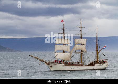 Navire d'expédition Europa opérant de Ushuaia, Argentine à la péninsule Antarctique en Antarctique, Océan Austral, régions polaires Banque D'Images