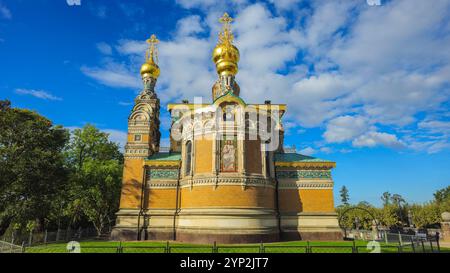 Matthildenhoehe, site du patrimoine mondial de l'UNESCO, Darmstadt, Hesse, Allemagne, Europe Banque D'Images