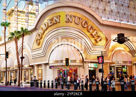 L'historique Golden Nugget Casino and Hotel, qui fait partie de la Fremont Street Experience, Las Vegas, Nevada, États-Unis d'Amérique, Amérique du Nord Banque D'Images