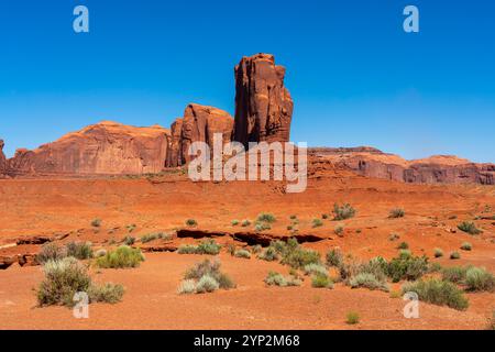 Elephant Butte, Monument Valley, Arizona, États-Unis d'Amérique, Amérique du Nord Banque D'Images