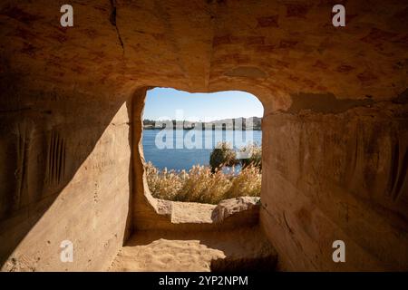 Gebel Al-Silsila, Egypte, Afrique du Nord, Afrique Banque D'Images