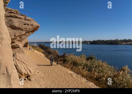 Gebel Al-Silsila, Egypte, Afrique du Nord, Afrique Banque D'Images