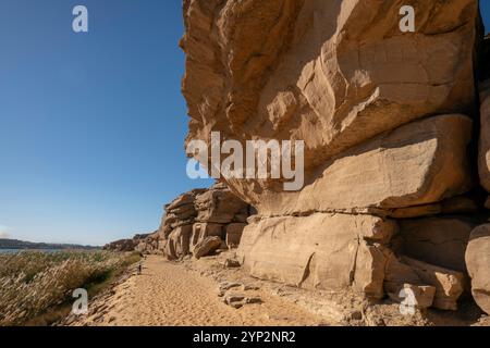 Gebel Al-Silsila, Egypte, Afrique du Nord, Afrique Banque D'Images