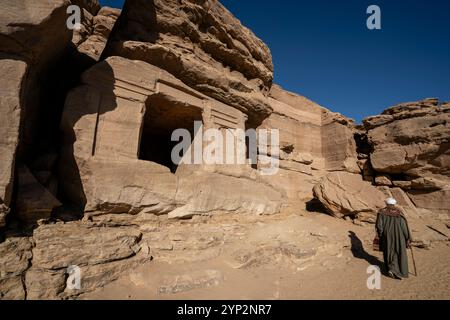 Gebel Al-Silsila, Egypte, Afrique du Nord, Afrique Banque D'Images