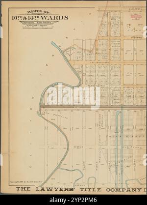 Newark, double page plate No. 30 [Map Bounded by Elizabeth Ave., Poinier préparé, Avenue B] Banque D'Images