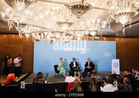 Londres, Royaume-Uni. 28 novembre 2024. Conférence de presse sur la réforme au Royaume-Uni. Credit : Matthew Chattle/Alamy Live News Banque D'Images