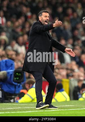 Dossier photo du 03/11/24 de Ruud van Nistelrooy. L’ancien attaquant de Manchester United Ruud van Nistelrooy est le premier à devenir le nouvel entraîneur de Leicester. Le Néerlandais semble prêt à remplacer Steve Cooper au King Power Stadium après le limogeage du Gallois le week-end dernier, l’agence de presse PA comprend. Date d'émission : jeudi 28 novembre 2024. Banque D'Images