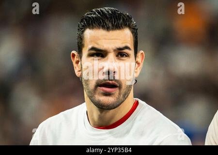 Madrid, Espagne. 05 novembre 2024. Theo HERNANDEZ de l'AC Milan lors du match de football MD4 de l'UEFA Champions League, League phase MD4 entre le Real Madrid CF et l'AC Milan le 5 novembre 2024 au stade Santiago Bernabeu de Madrid, Espagne - photo Matthieu Mirville/DPPI crédit : DPPI Media/Alamy Live News Banque D'Images