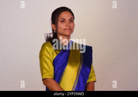 Mumbai, Inde. 28 novembre 2024. Nyrika Holkar, directrice exécutive du Godrej Enterprises Group (GEG), est vue lors du lancement du logo de la marque rafraîchie de Godrej lors d'un événement à Mumbai. (Photo par Ashish Vaishnav/SOPA images/SIPA USA) crédit : SIPA USA/Alamy Live News Banque D'Images