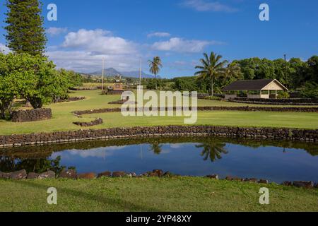 Lieu de naissance du Prince Kuhio, Parc, Poipu, Kauai, Hawaï Banque D'Images