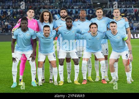 Roma, Italie. 28 novembre 2024. Latium lors de l'UEFA Europa League, groupe unique entre Latium et Ludogorets au stade olympique de Rome, Italie - jeudi 28 novembre 2024 - Sport Soccer (photo Alfredo Falcone/LaPresse) crédit : LaPresse/Alamy Live News Banque D'Images