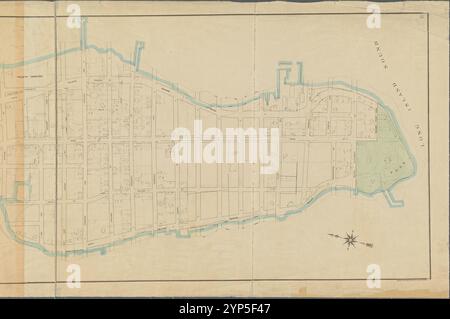 Carte ou plan montrant une conception générale pour un système de rues, avenues, places et lieux publics, parcs, ponts, etc. Dans City Island borough of the Bronx 1899 par New York (N.Y.) Topographic Bureau Banque D'Images