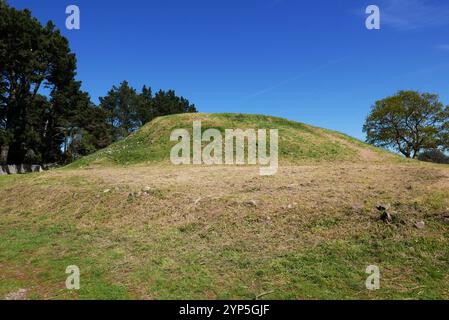 Cairn of Gavrinis, Larmor-Baden, Golfe du Morbihan, Morbihan, Bretagne, Bretagne, France, Europe Banque D'Images