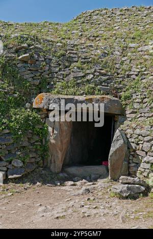 Cairn of Gavrinis, Larmor-Baden, Golfe du Morbihan, Morbihan, Bretagne, Bretagne, France, Europe Banque D'Images