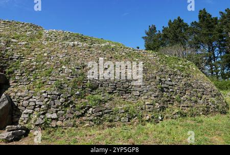 Cairn of Gavrinis, Larmor-Baden, Golfe du Morbihan, Morbihan, Bretagne, Bretagne, France, Europe Banque D'Images